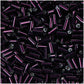 Perlur Rocaille Sticks 6,75mm - Blackberry/Silver