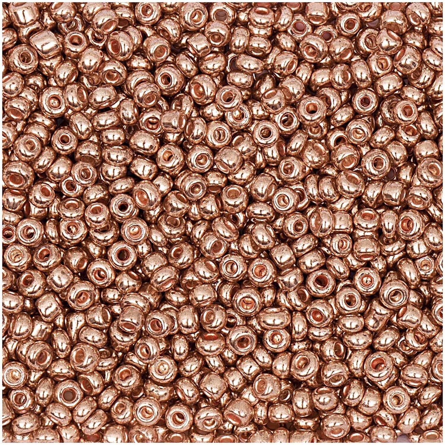 Perlur Rocaille 2mm - Rose Gold Metallic