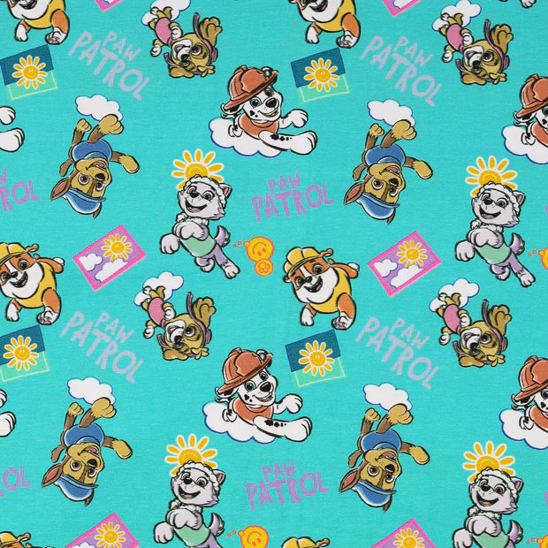 Bómullarjersey Paw Patrol 95co/5el