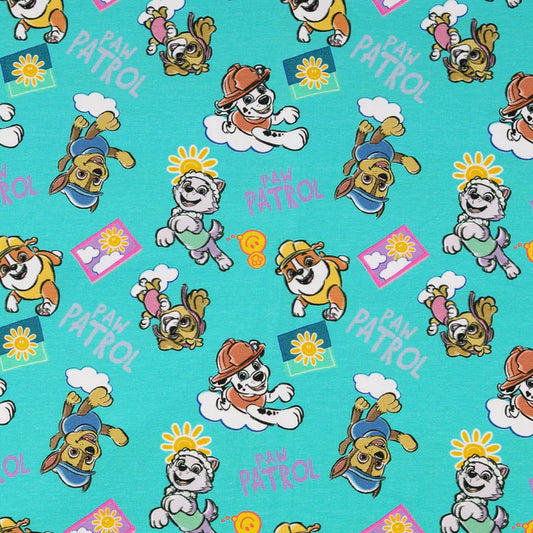 Bómullarjersey Paw Patrol 95co/5el