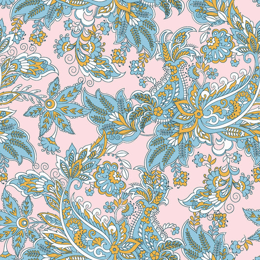 Poplin Paisley - Light Pink
