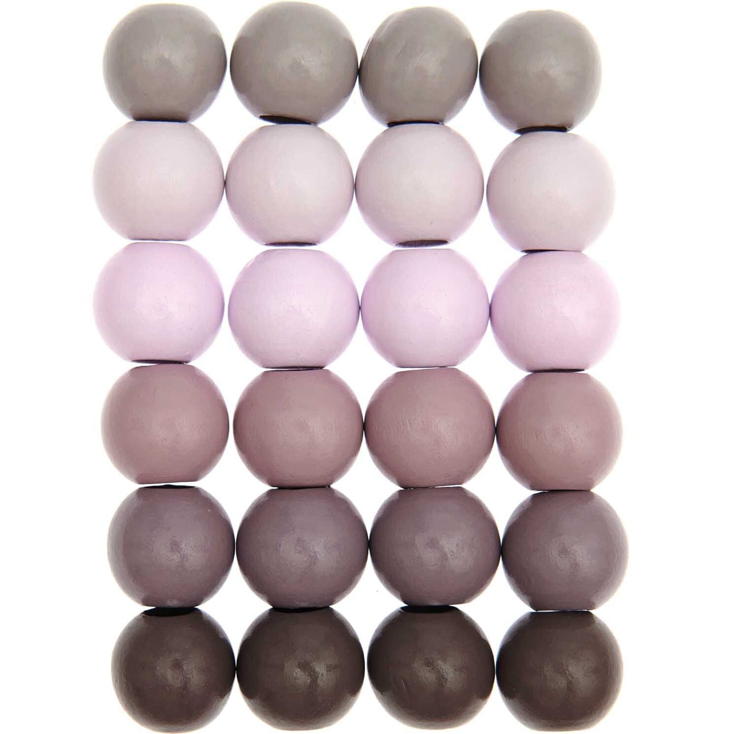 Macaramé beads 24stk - Pink Tones