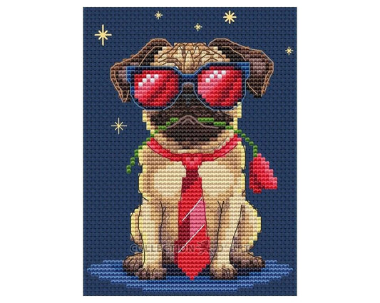 Útsaumur - Friendly Woof!