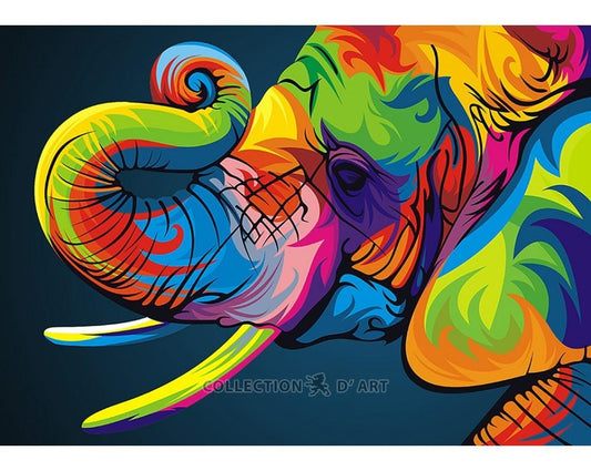 Diamond Painting - Rainbow elephant