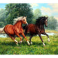 Diamond Painting - Galloping horses