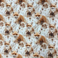 Bómullar jersey - fox