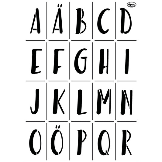 Stensill A3 - "Alphabet modern"