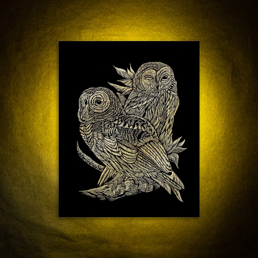 Engraving art / Owls