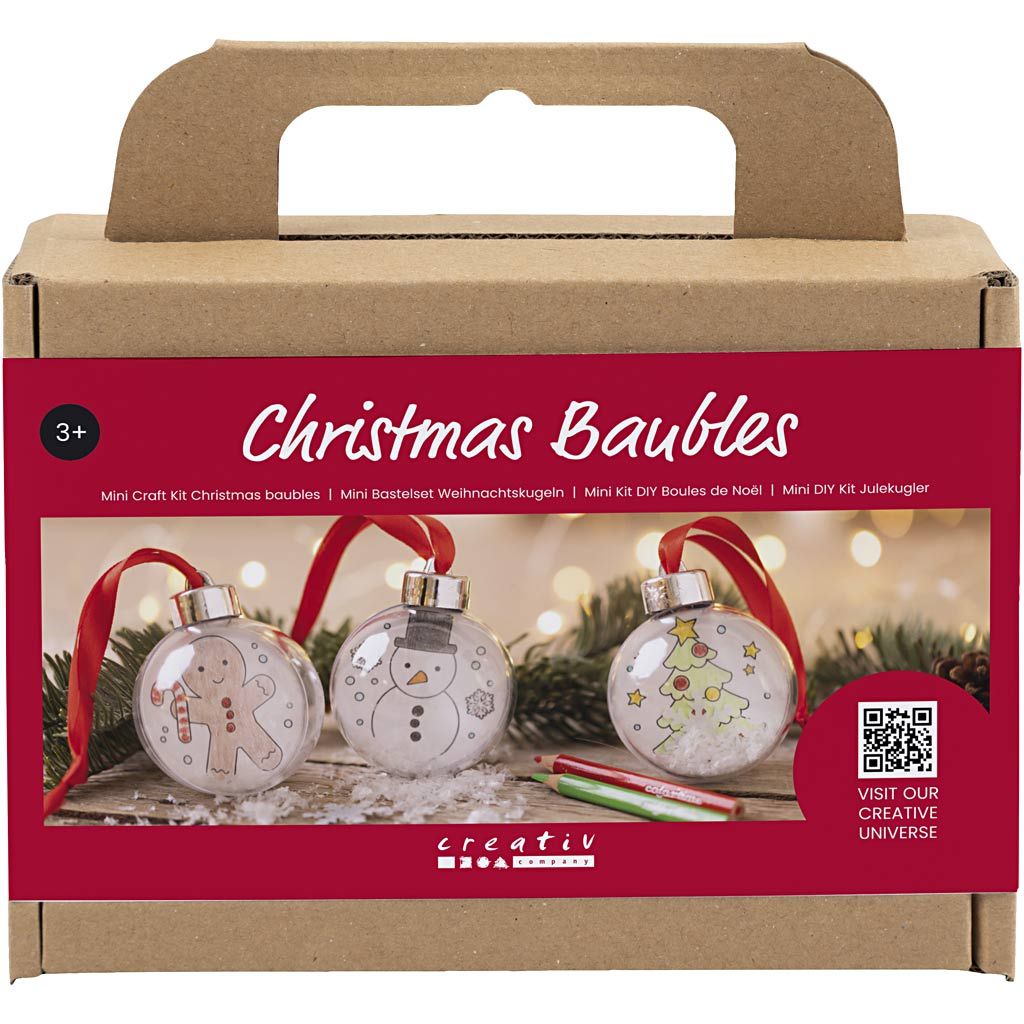 Mini Craft Kit - Christmas Baubles