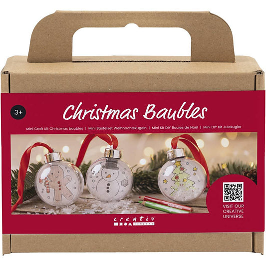 Mini Craft Kit - Christmas Baubles
