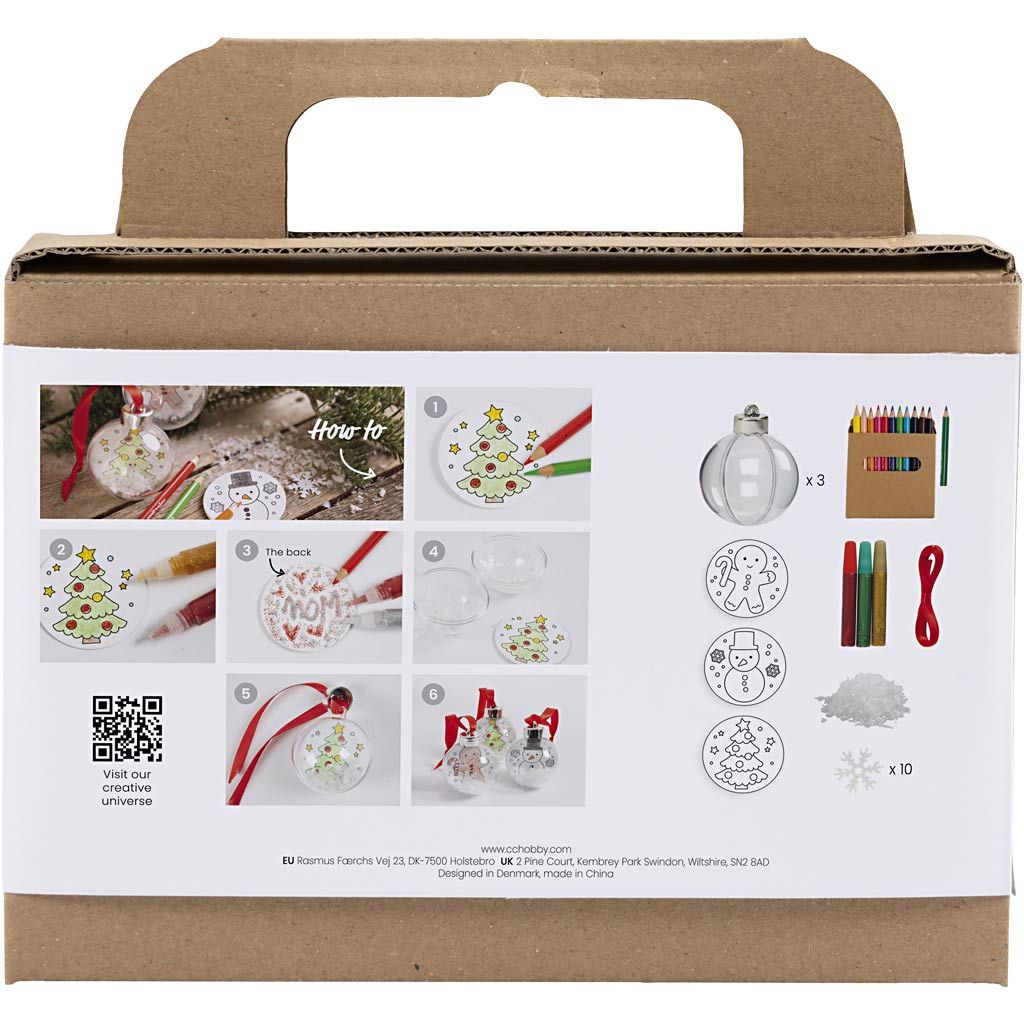 Mini Craft Kit - Christmas Baubles