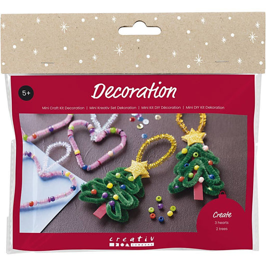 Mini Craft Kit - Hearts and Christmas trees