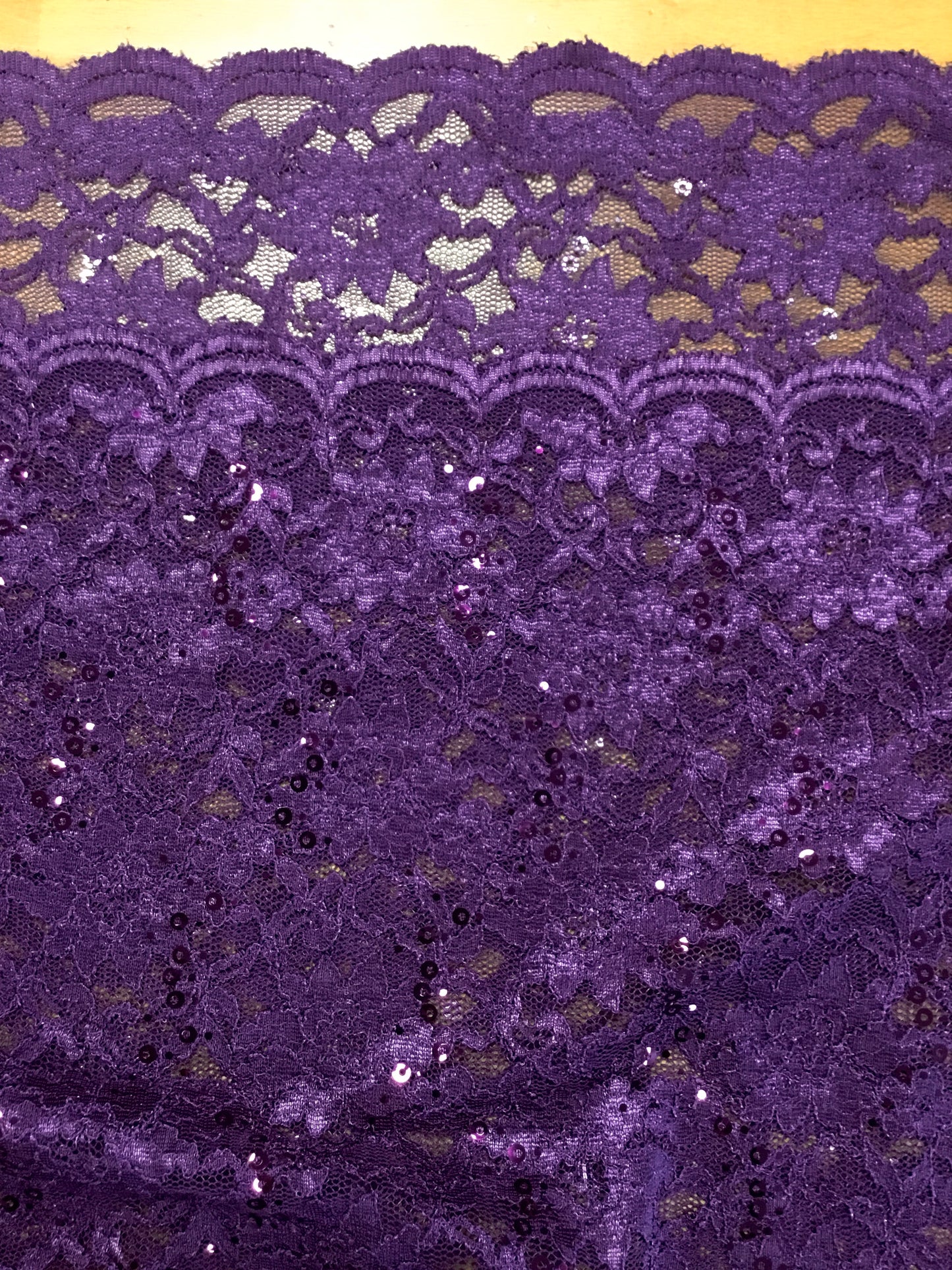 Blúnduefni Sequin Lace 80033