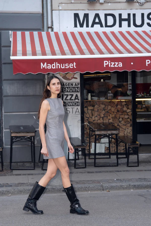 Puff and Pencil - Boatneck dress