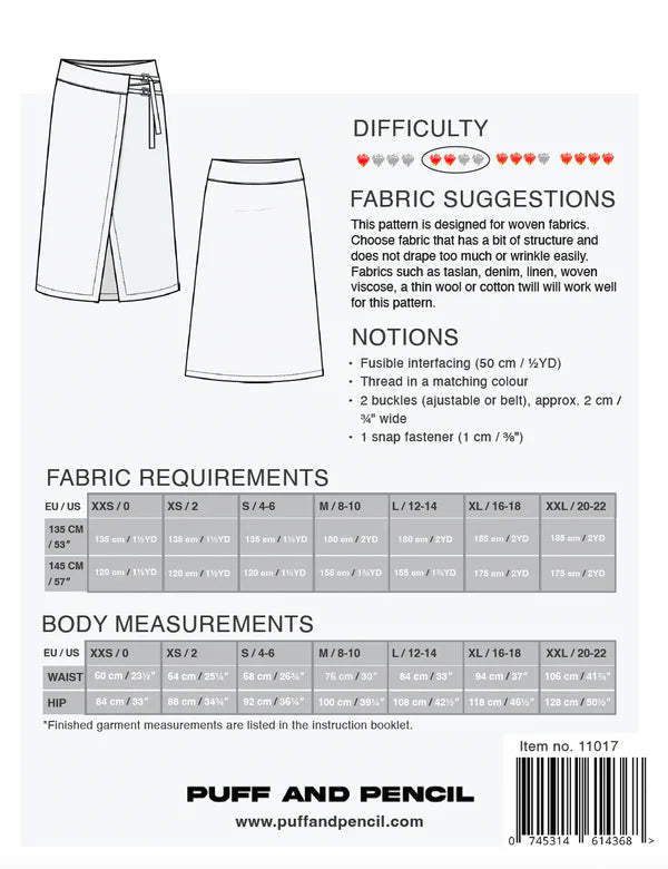 Puff and Pencil - Buckle Skirt