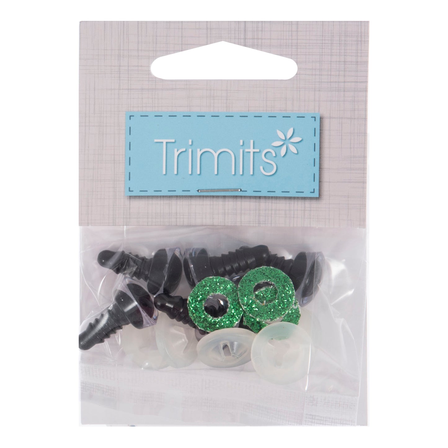 Öryggisaugu 12mm: glitter