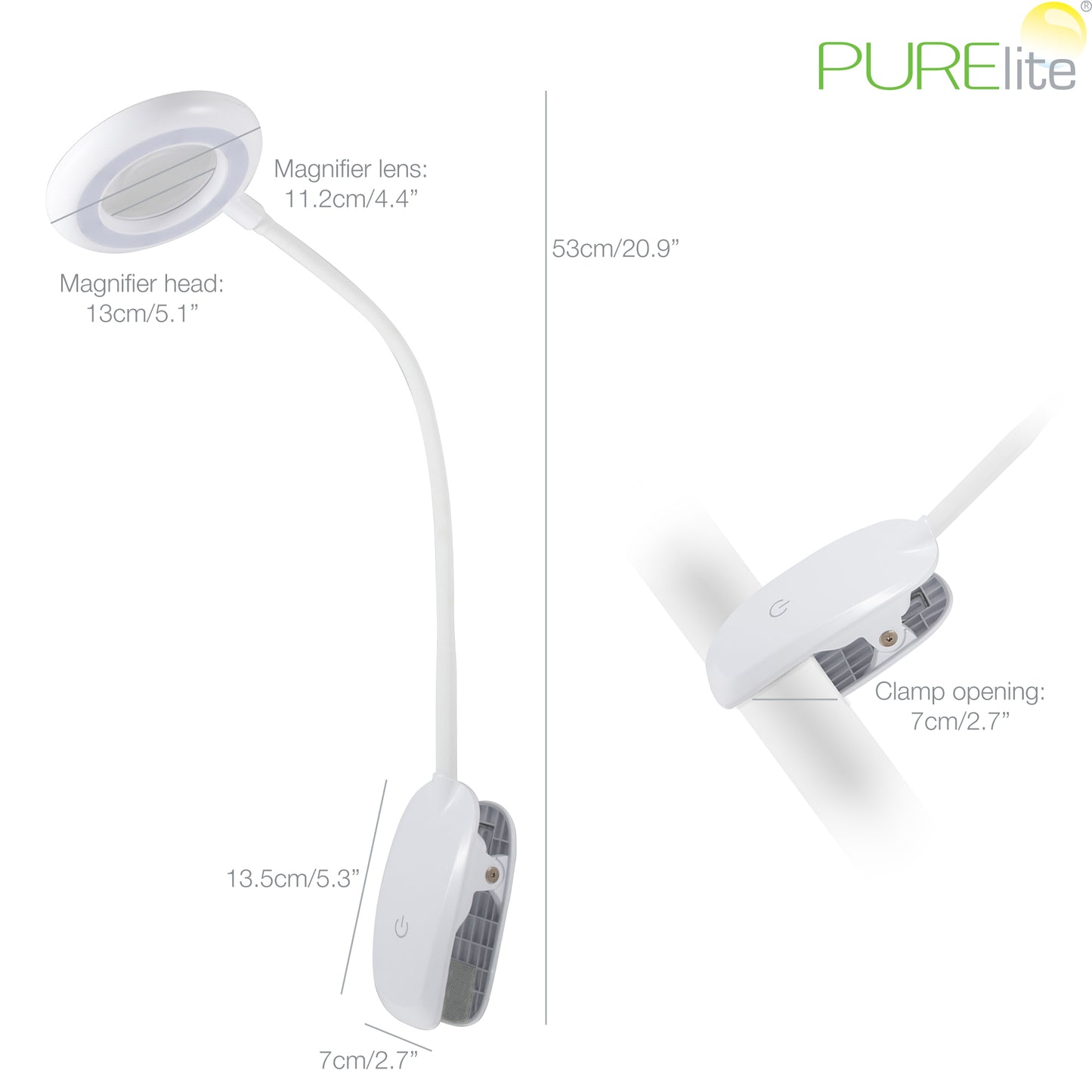 Magnifying Lamp: Clip-on Led Magnifier