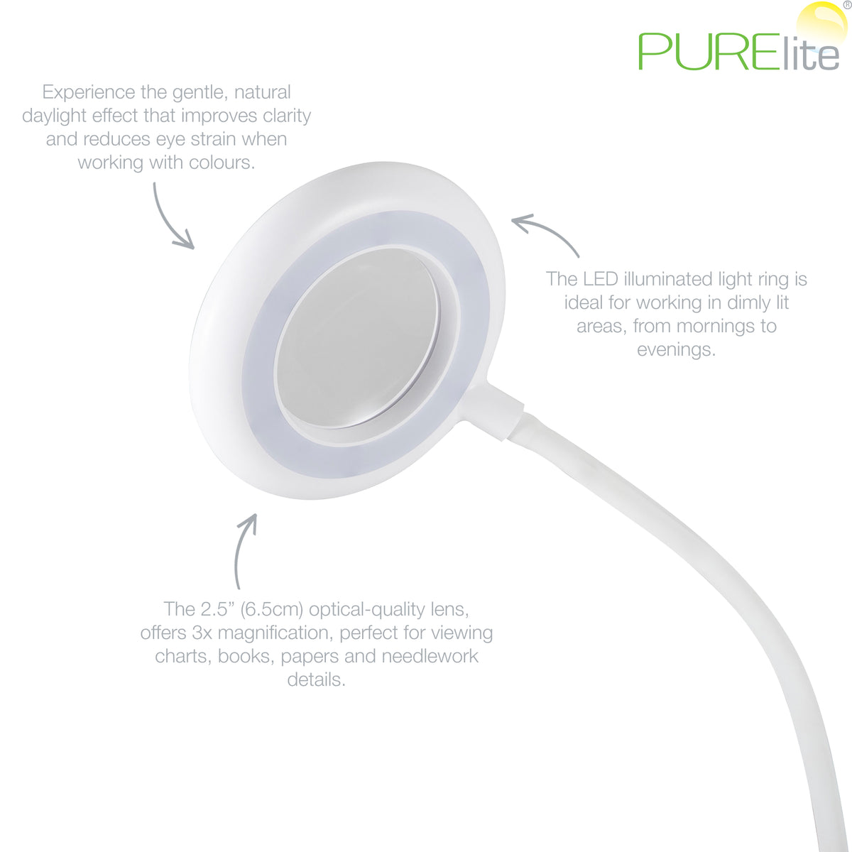 Magnifying Lamp: Clip-on Led Magnifier