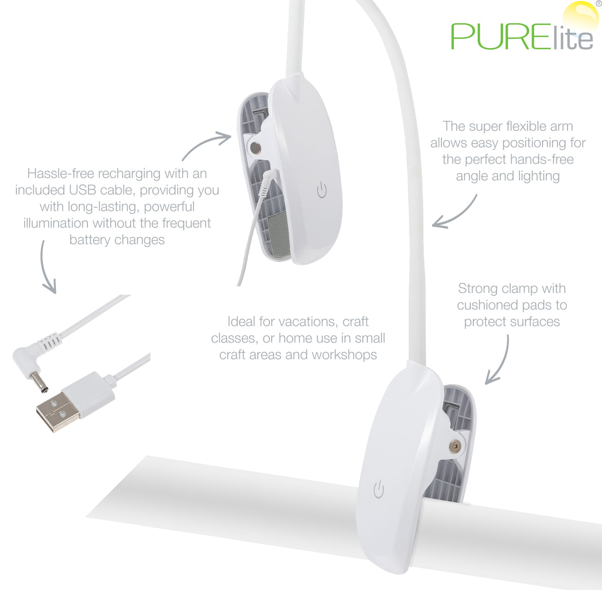 Magnifying Lamp: Clip-on Led Magnifier