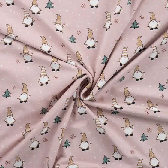 Bómullarjersey Jól / 95co/5el