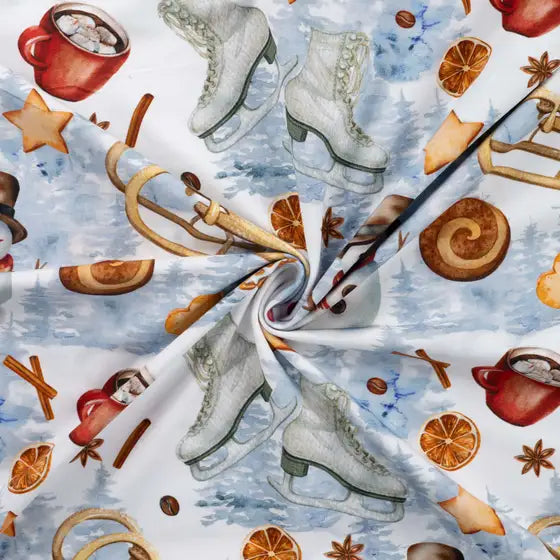 Bómullarjersey  Jól  95co/5el