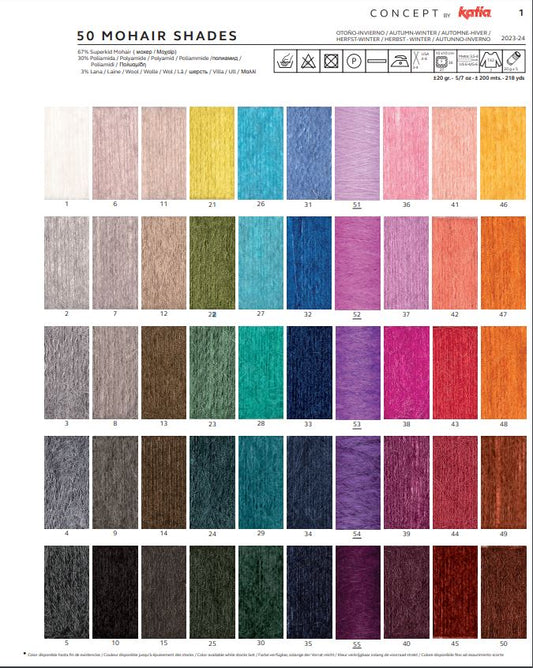 Mohair Shades 67moh/30pl/3wo