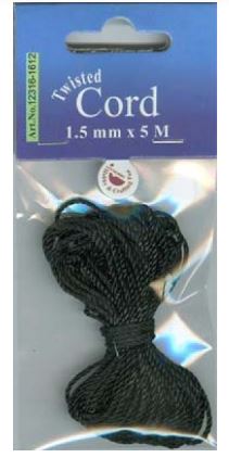 Twisted Cord 1,5mm / 5 mtr