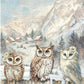 Ríspappír A4 - The Owl's House 3 owls