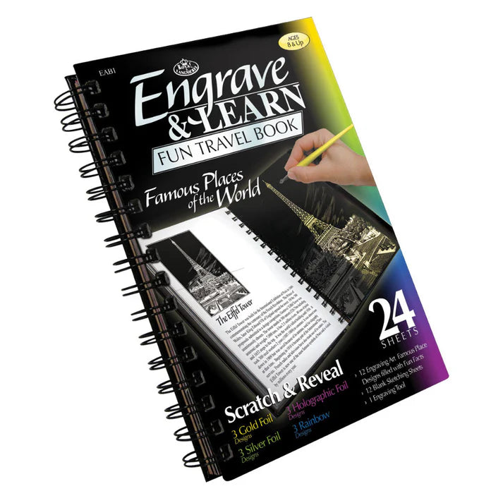 Engraving art book - Famous Places