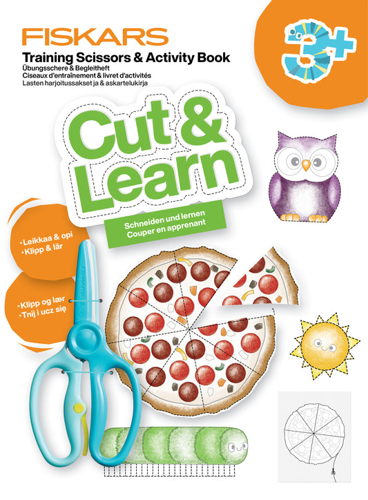 Skæri - Cut & Learn bók og skæri 3+
