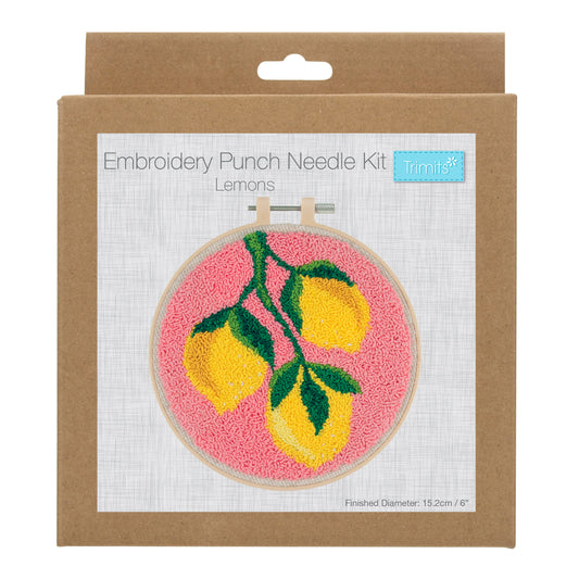 Punch needle -  Lemons