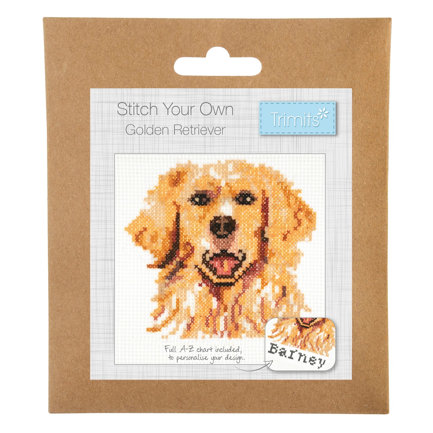 Útsaumur - Golden retriever