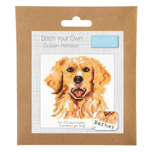 Útsaumur - Golden retriever
