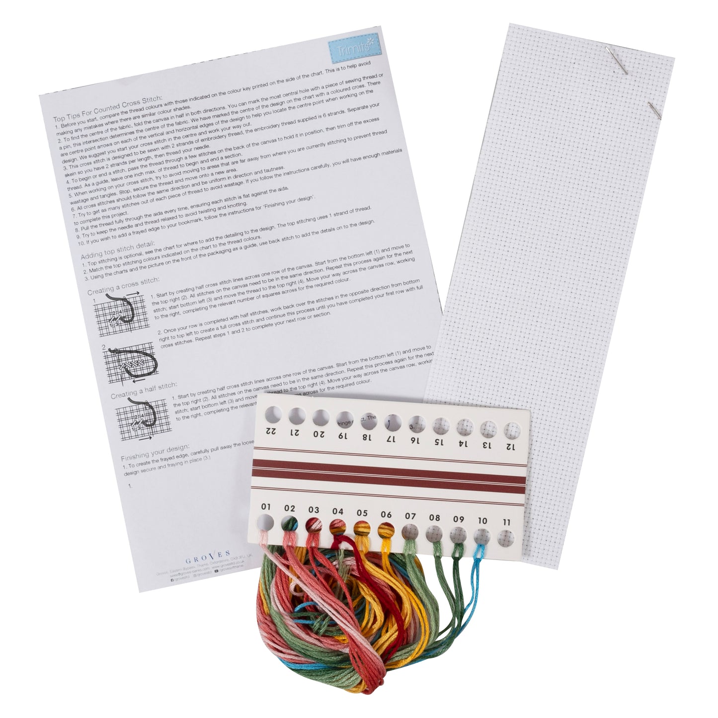 Útsaumur  Bókamerki Bloom