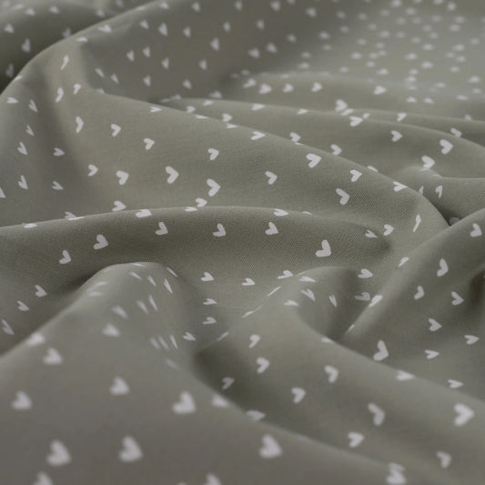 Cotton Poplin Print - Hearts