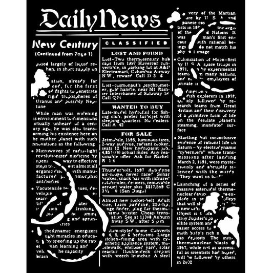 Stensill 20x25sm - Coffee and Chocolate Daily News