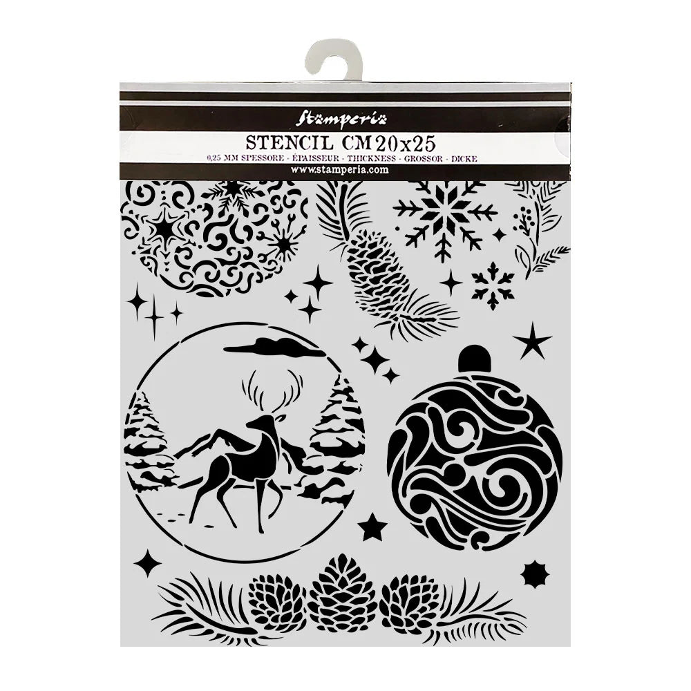 Stensill 20x25 - Christmas Ornaments