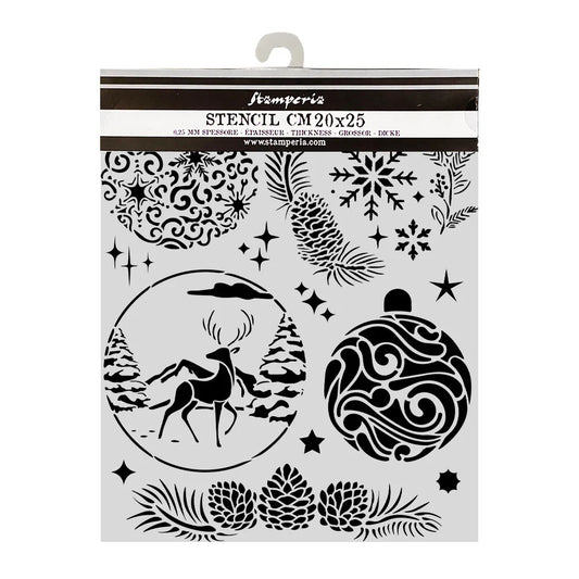 Stensill 20x25 - Christmas Ornaments