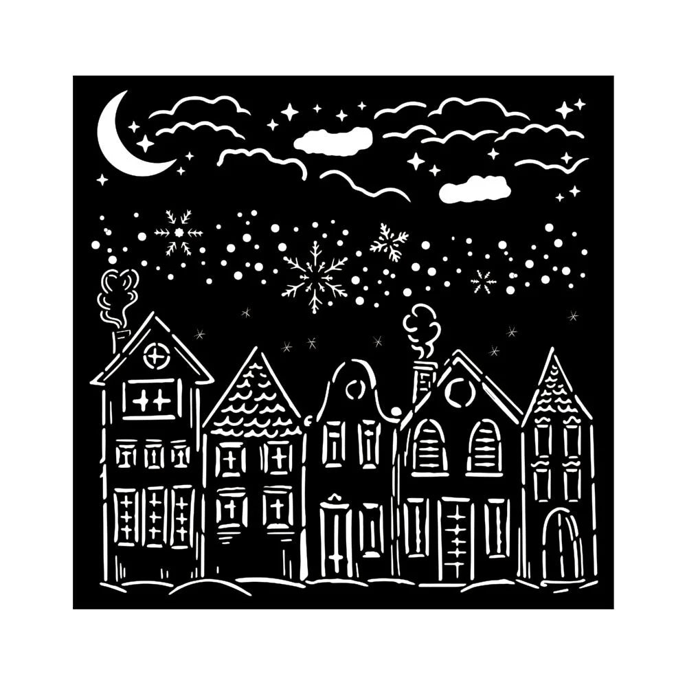 Stensill 18x18sm - Cozy houses