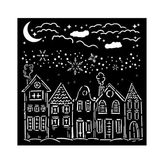 Stensill 18x18sm - Cozy houses