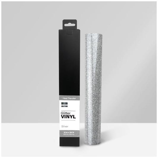 Vinyl Glitter  Heat Transfer - Silver