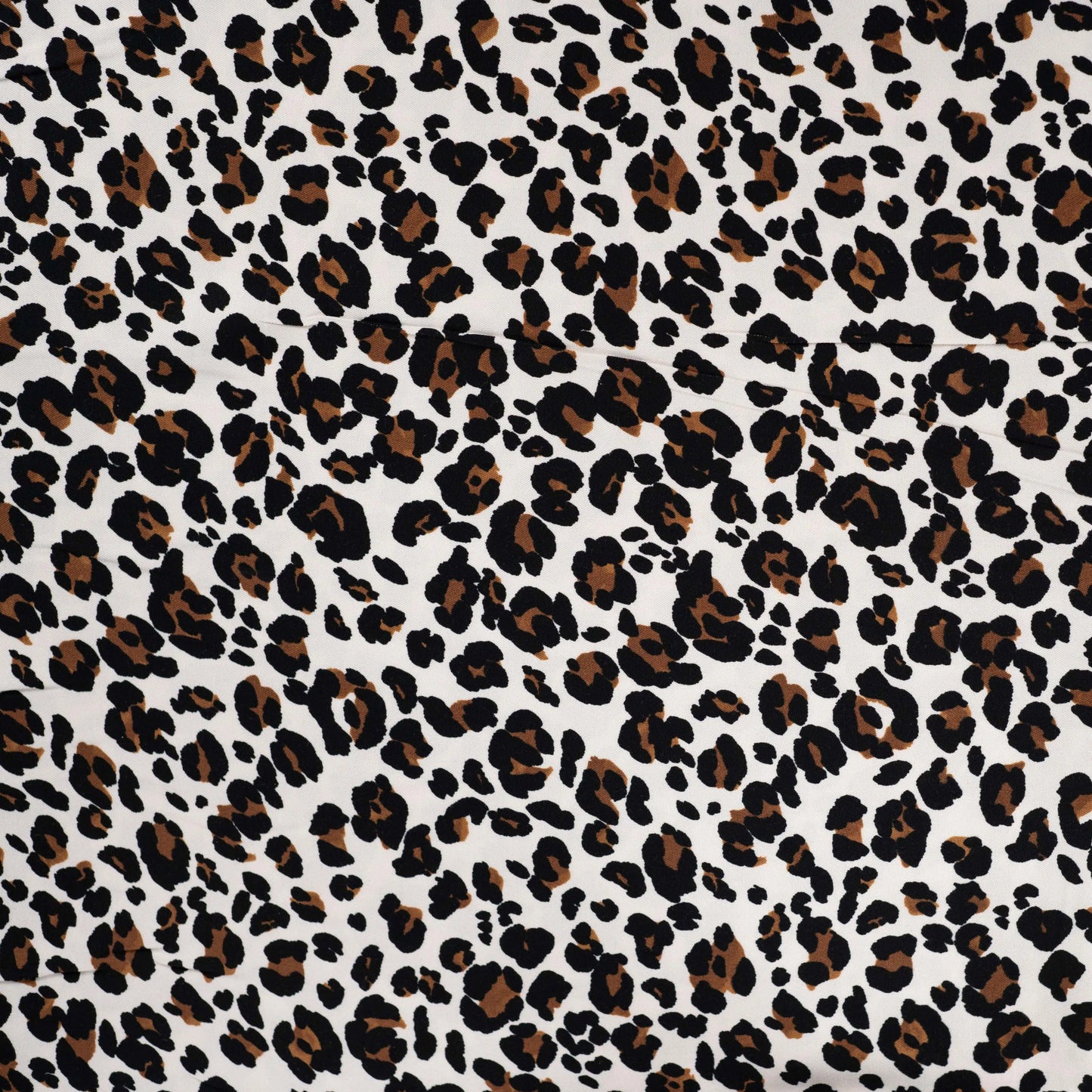 Viscose Twill Print - Leopard Sand