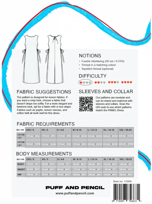 Puff and Pencil - Panel Dress