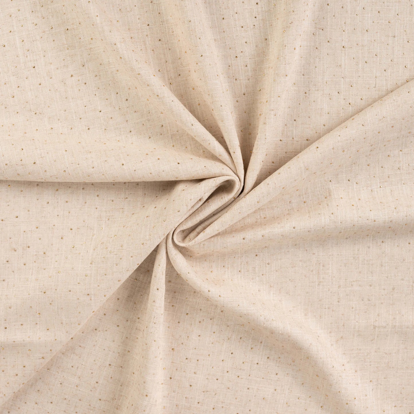 Viscose Linen Gold Dewdrops