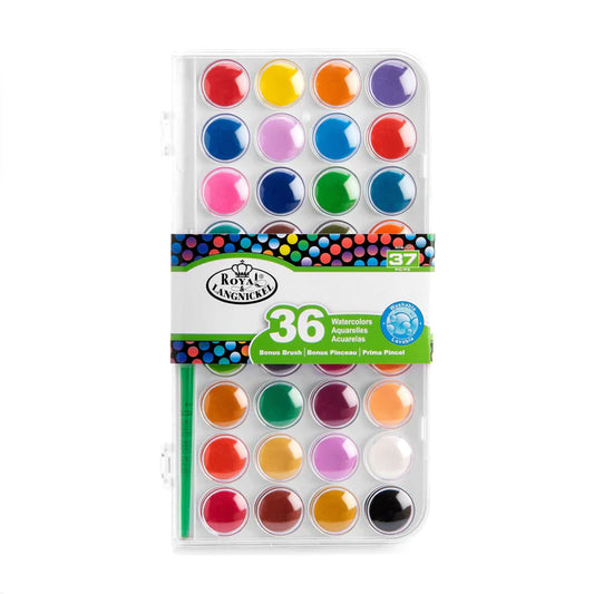 Vatnslitir  36stk / sett