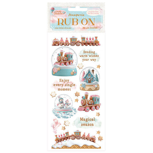 Rub-on - Candy Christmas