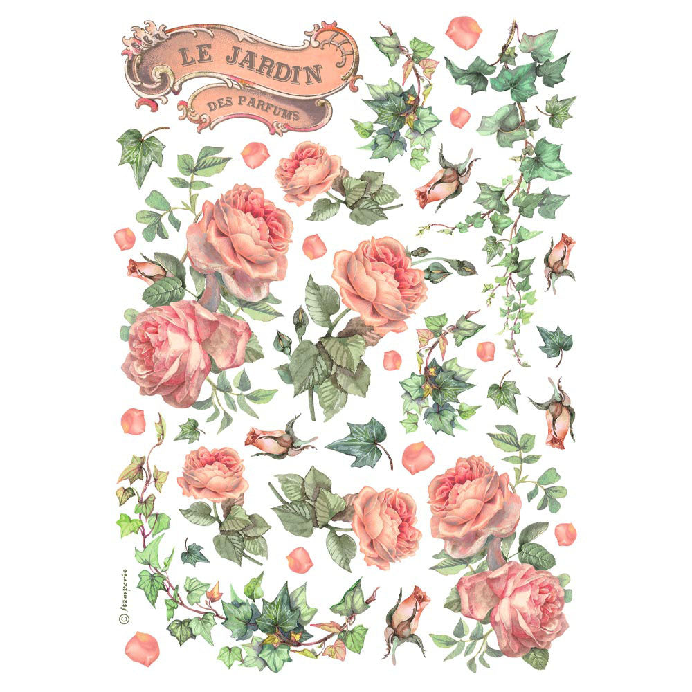 Ríspappír A4 - Les Jardins des Parfums