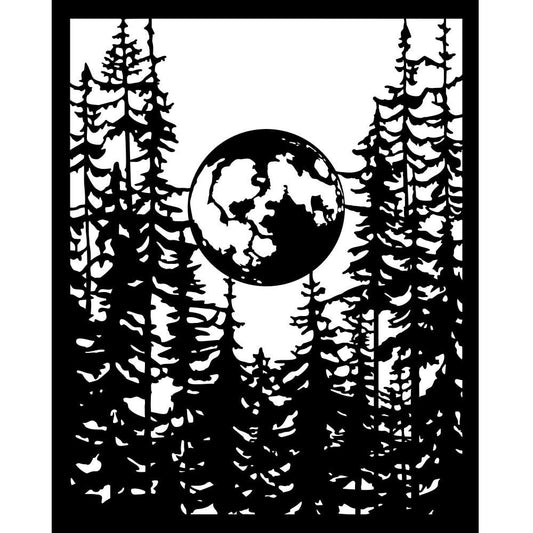Stensill 20x25sm - Moon in the Forest