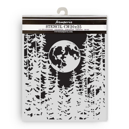 Stensill 20x25sm - Moon in the Forest