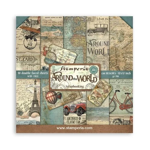 Pappír 12x12 - Around the world